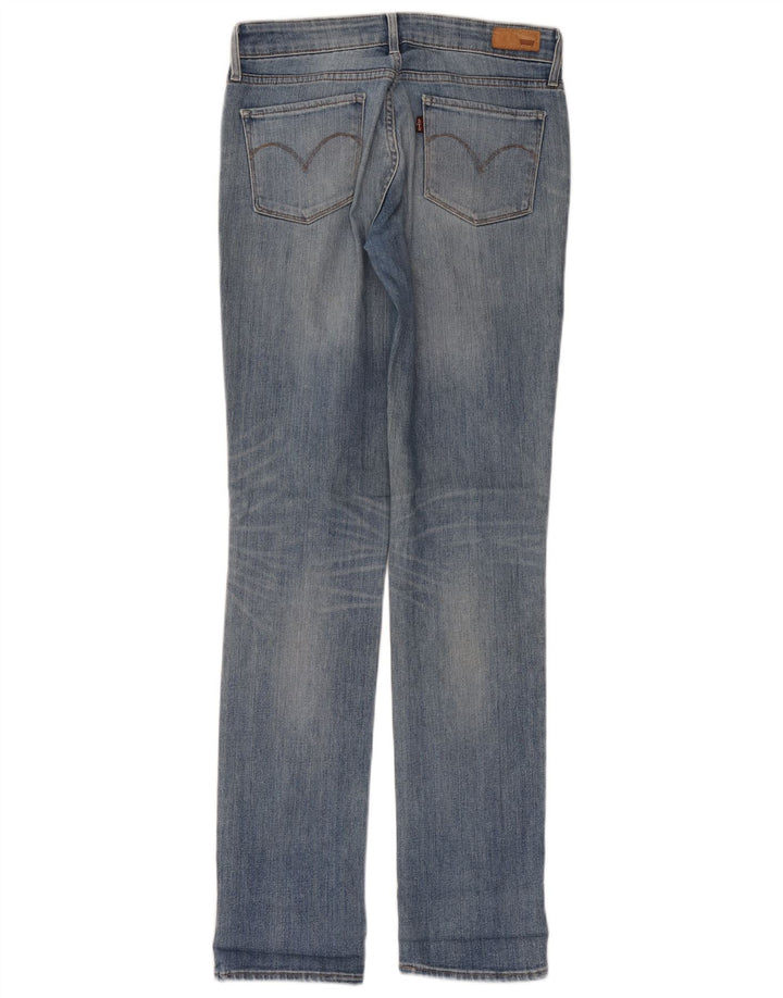 Levi's Womens Straight Jeans W28 L34 Blue Cotton