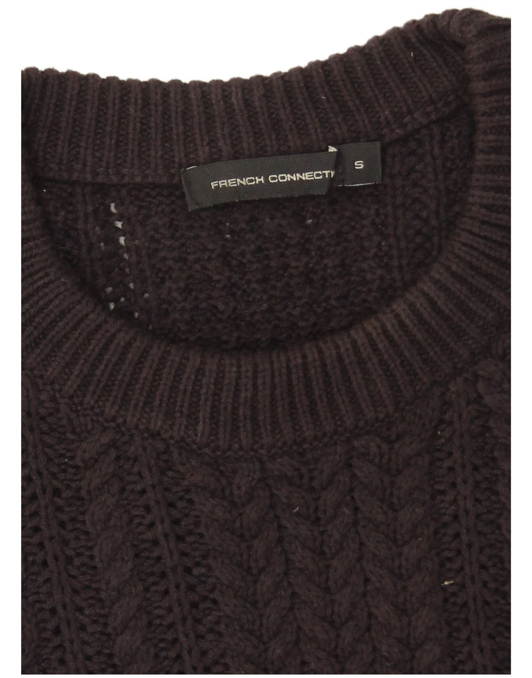 French Connection Mens Crew Neck Jumper Sweater Small Navy Blue Cotton
