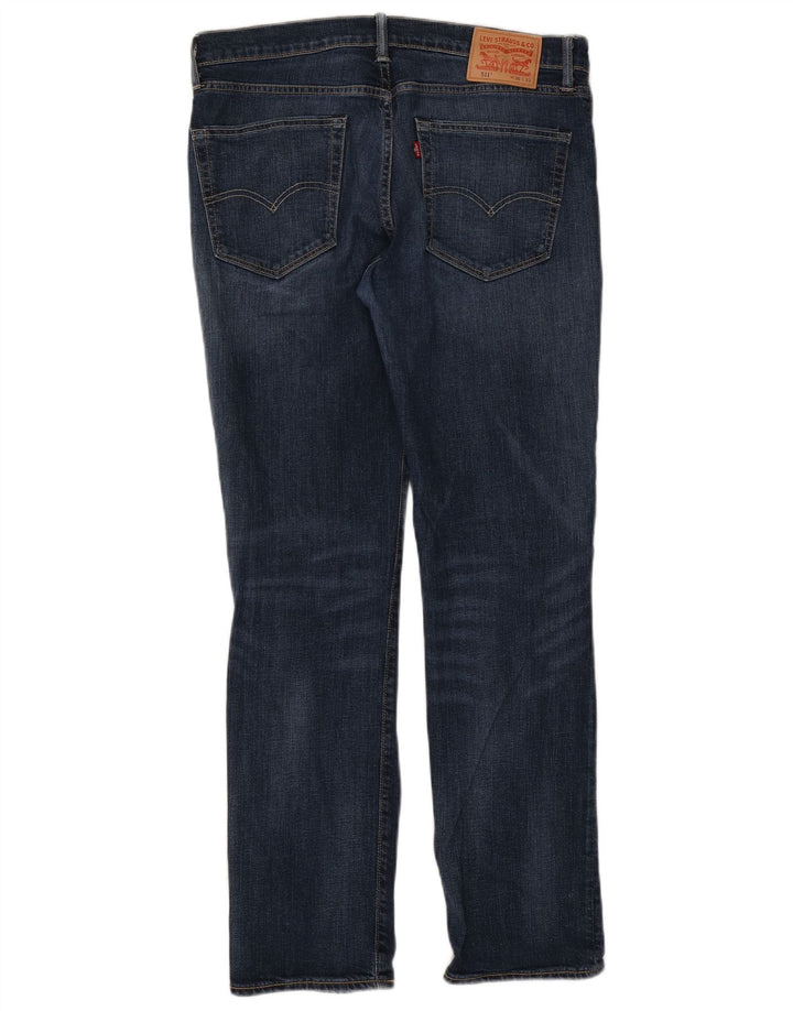 Levi's Mens 511 Slim Jeans W36 L32 Navy Blue Cotton