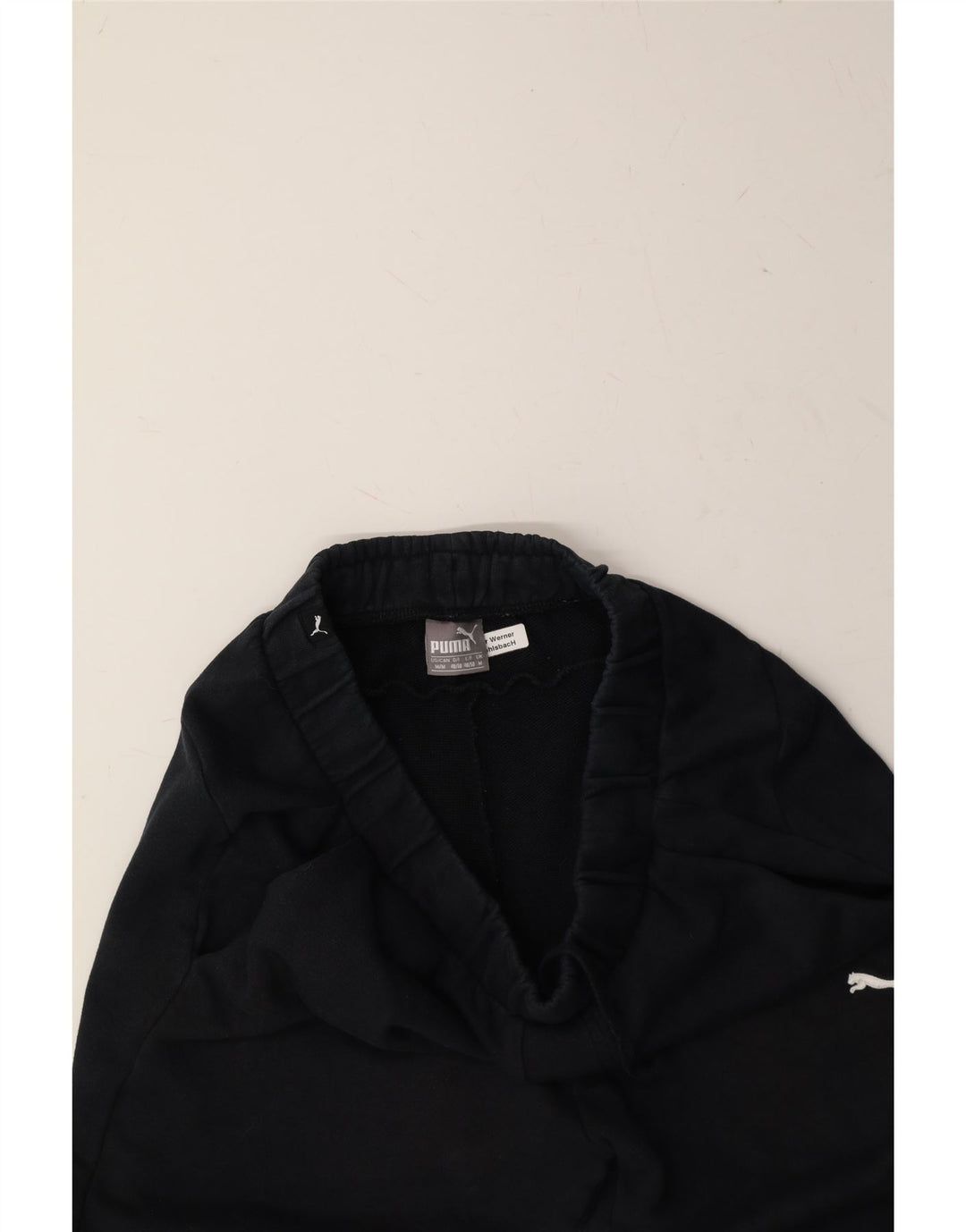 PUMA Mens Tracksuit Trousers Joggers Medium Navy Blue Cotton Vintage Puma and Second-Hand Puma from Messina Hembry 