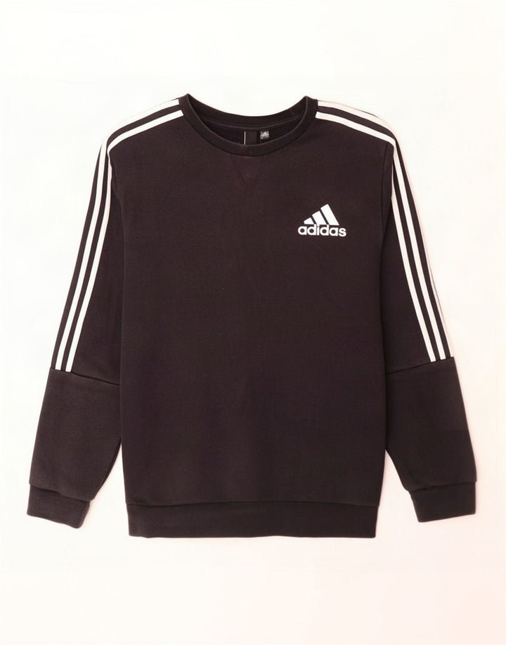 Adidas Męska Bluza Sweter Duża Czarna Bawełna