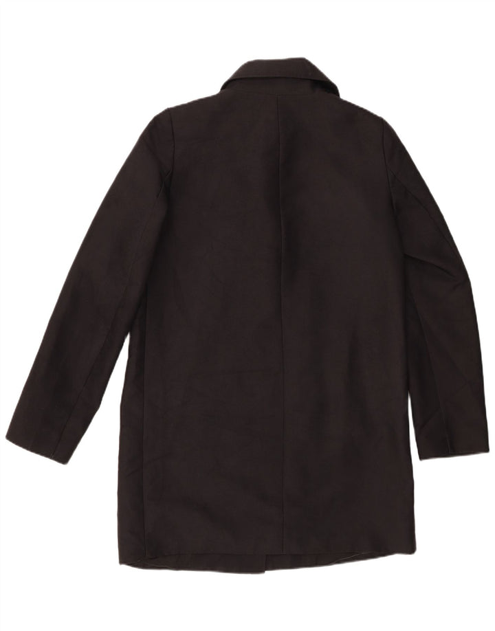 Zara Mujer Abrigo Extragrande UK 10 Small Negro