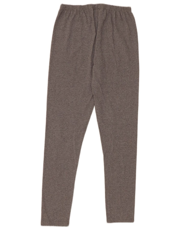 Lotto Damen Grafik-Leggings UK 12 Mittelgraue Baumwolle