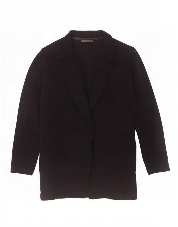 Marks & Spencer Dame åben overfrakke UK 18 XL Navy Blue Polyester