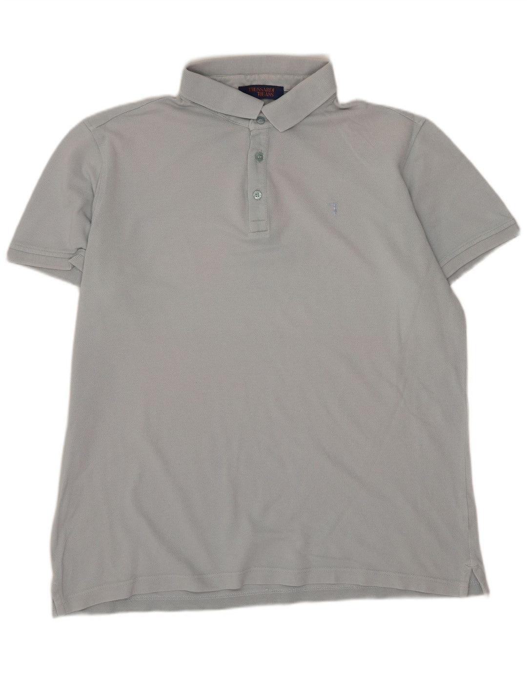 Trussardi Jeans Mens Polo Shirt Large Blue