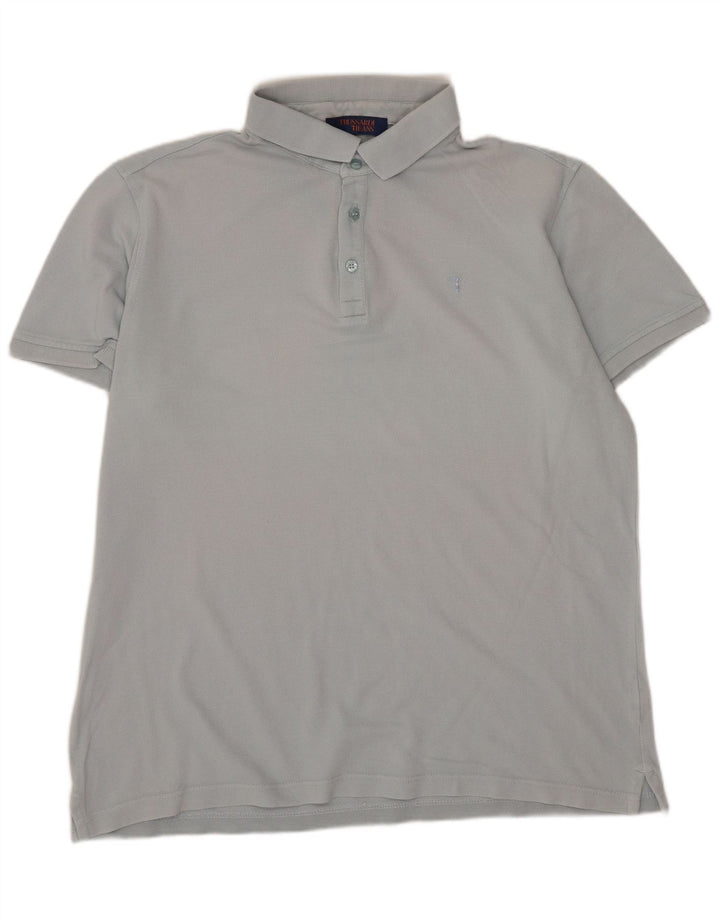 Trussardi Jeans Mens Polo Shirt Large Blue