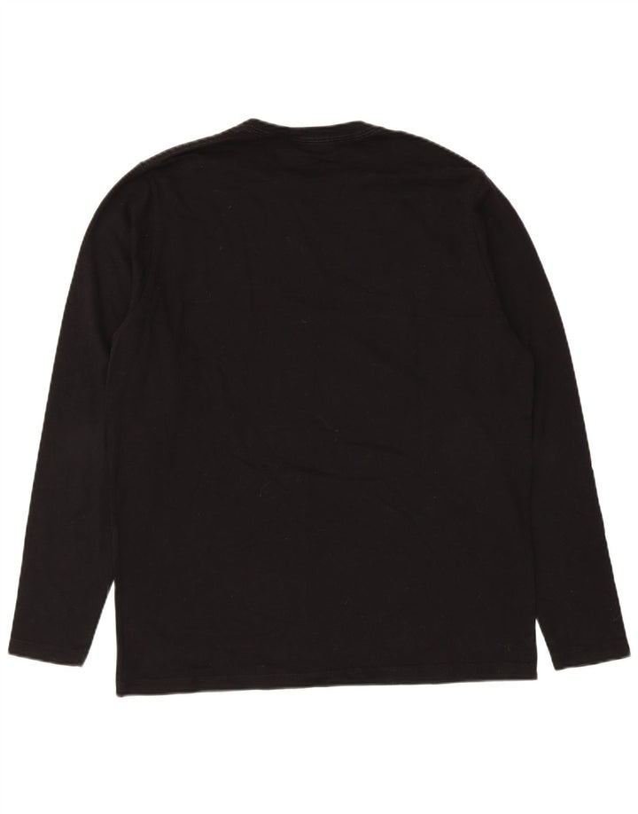 Męski top PEPE Jeans Regular Graphic z długim rękawem, duży, czarny