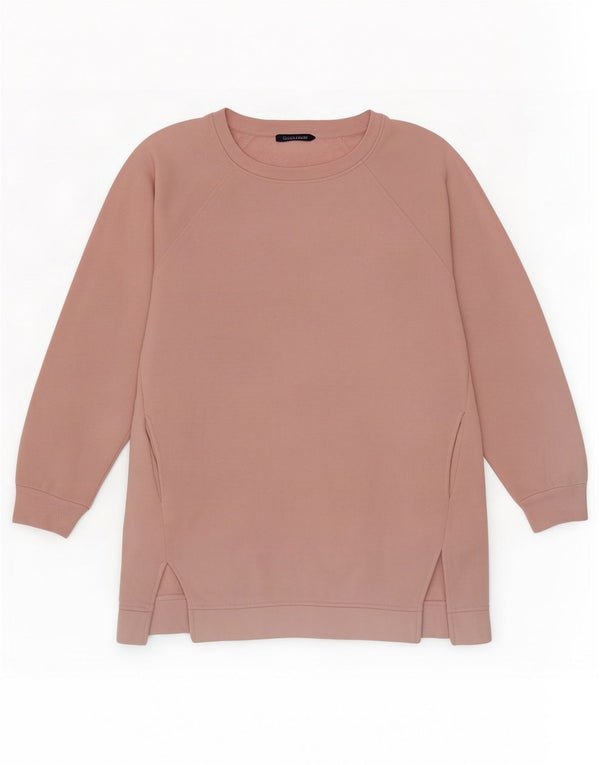 Pulover pentru femei Marks & Spencer UK 14 mare bumbac roz