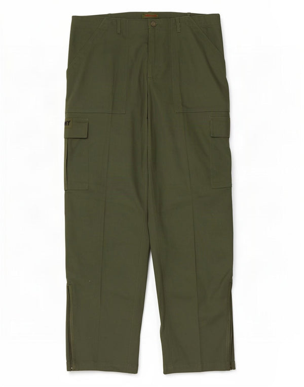 Univers Herren gerade Cargohose EU 54 2XL W42 L35 Khaki Baumwolle