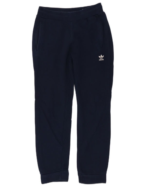 Adidas Mens Treino Calça Joggers Pequeno Algodão Azul Marinho