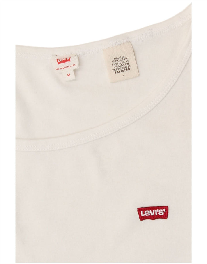 Levi's Womens T-Shirt Top UK 12 Medium White