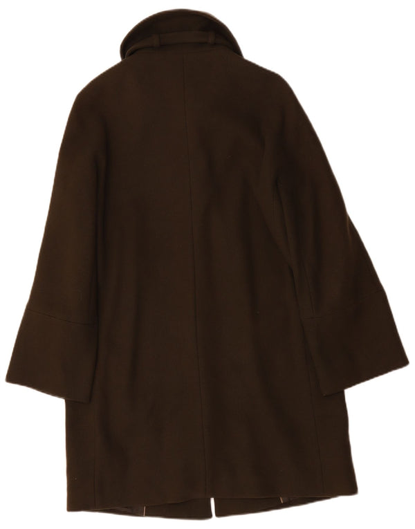 Massimo Dutti Γυναικείο Oversized Πανωφόρι UK 10 Small Khaki Wool