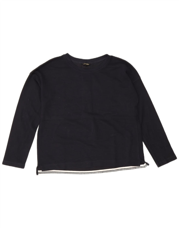 Damski top Massimo Dutti z długim rękawem UK 16, duży, granatowy