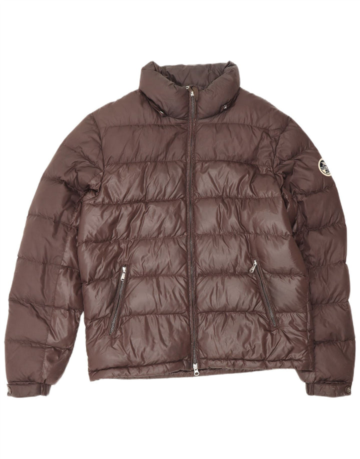 NORTH SAILS Herren Wattierte Jacke UK 38 Mittelbraunes Polyamid