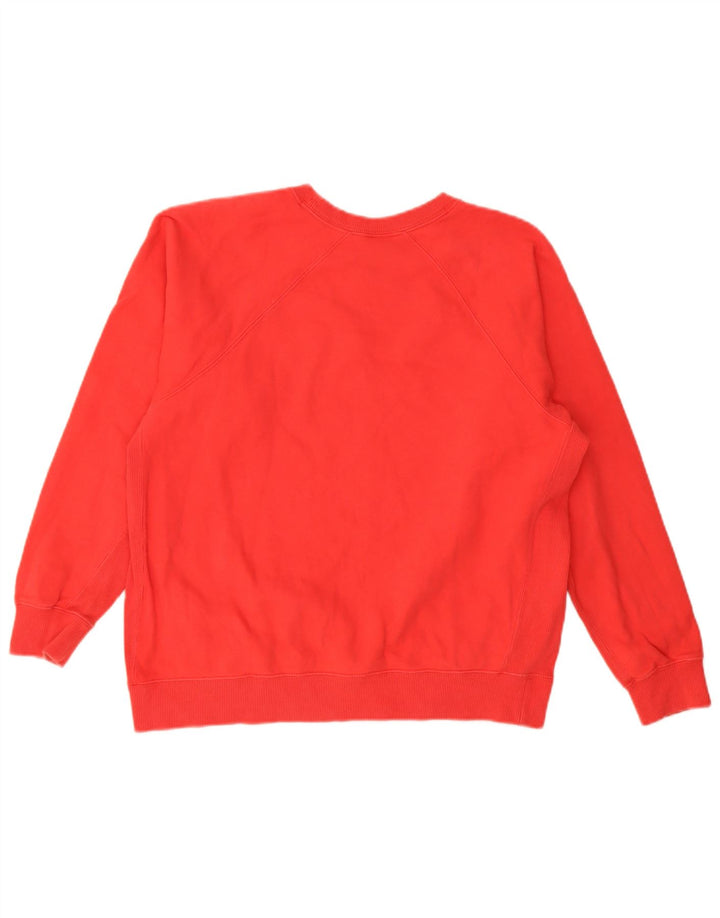 Champion Mens Graphic Sweatshirt Jumper Large Red Cotton