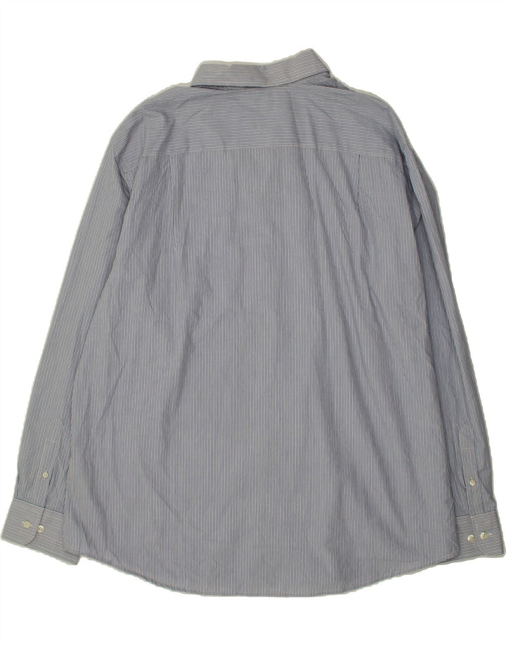 DOCKERS Mens Shirt 2XL Blue Pinstripe Cotton Vintage Dockers and Second-Hand Dockers from Messina Hembry 