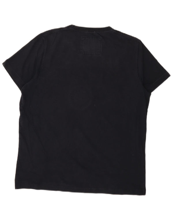 Abercrombie & Fitch Dame Muscle Fit Grafisk T-Shirt Top XL Marineblå