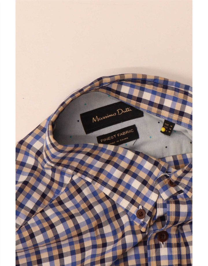 Massimo Dutti Herrenhemd Medium Mehrfarbig Gingham