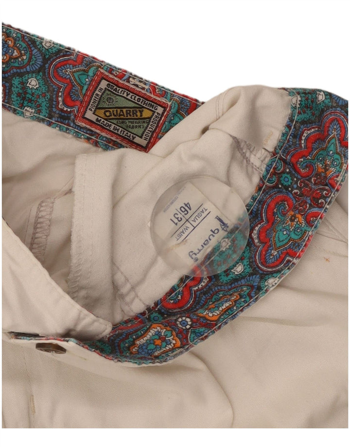 QUARRY Herre Pegged Chino Shorts W31 Medium White Bomuld