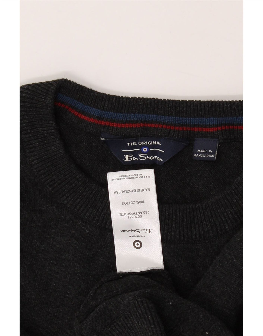 BEN SHERMAN Mens Crew Neck Jumper Sweater Small Grey Cotton Vintage Ben Sherman and Second-Hand Ben Sherman from Messina Hembry 