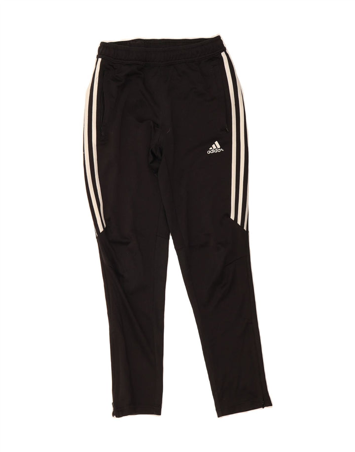 ADIDAS Boys Tracksuit Trousers 11-12 Years  Black Polyester Vintage Adidas and Second-Hand Adidas from Messina Hembry 