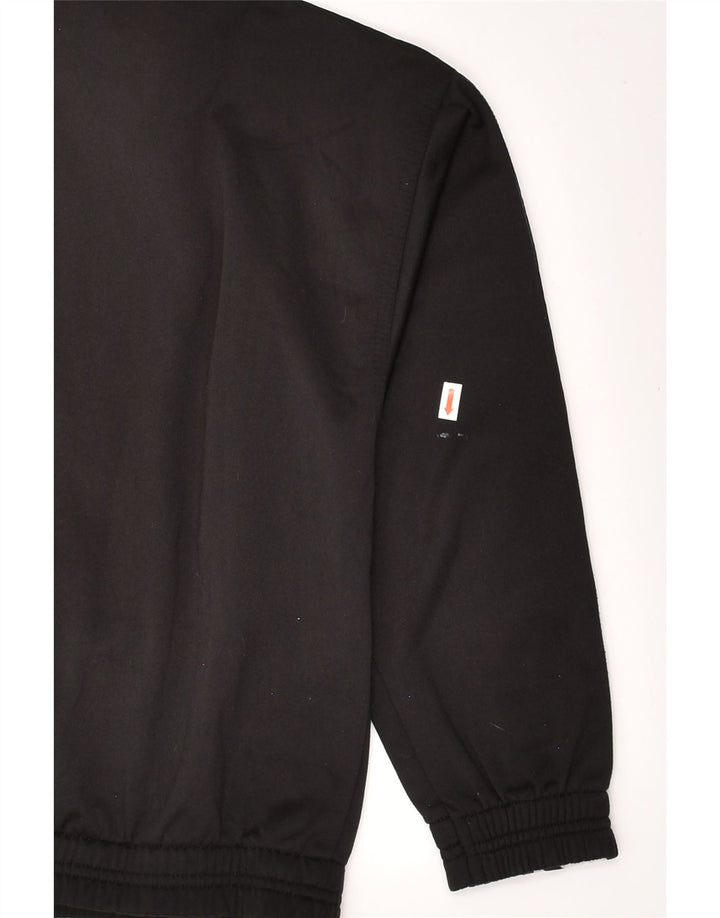 DIADORA Boys Tracksuit Top Jacket  9-10 Years Black Polyester | Vintage Diadora | Thrift | Second-Hand Diadora | Used Clothing | Messina Hembry 