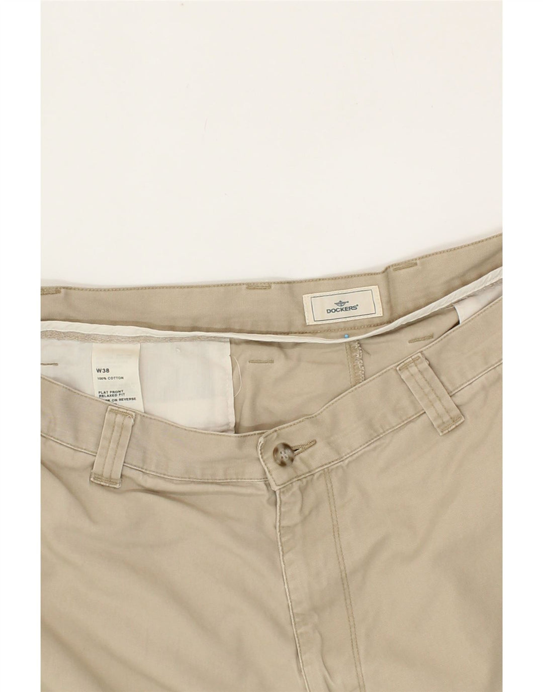 DOCKERS Mens Cargo Shorts W38 XL Beige Cotton Vintage Dockers and Second-Hand Dockers from Messina Hembry 