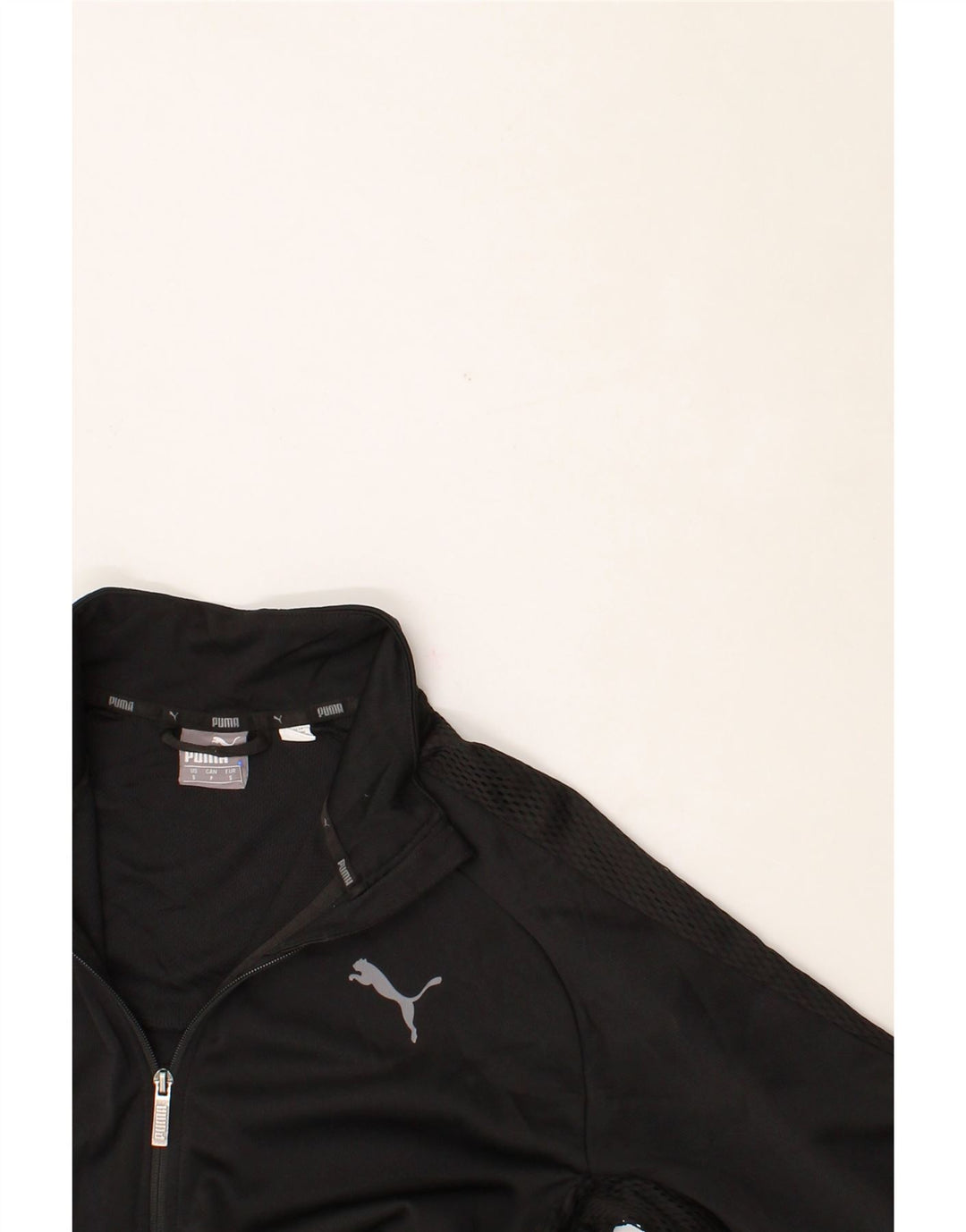 PUMA Mens Tracksuit Top Jacket Small Black Polyester Vintage Puma and Second-Hand Puma from Messina Hembry 