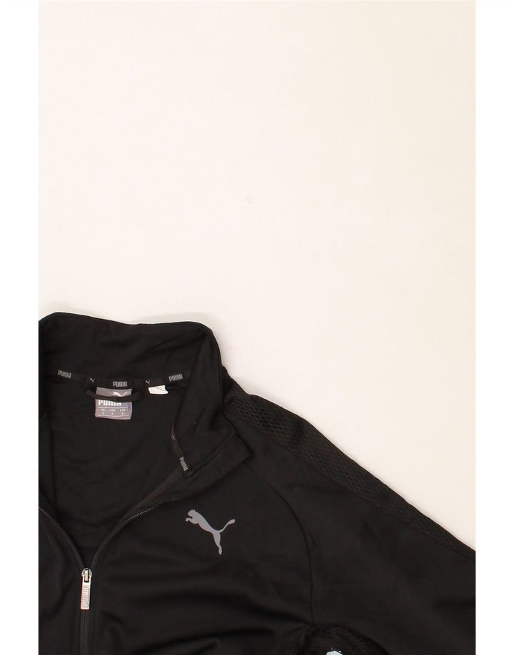 PUMA Mens Tracksuit Top Jacket Small Black Polyester Vintage Puma and Second-Hand Puma from Messina Hembry 