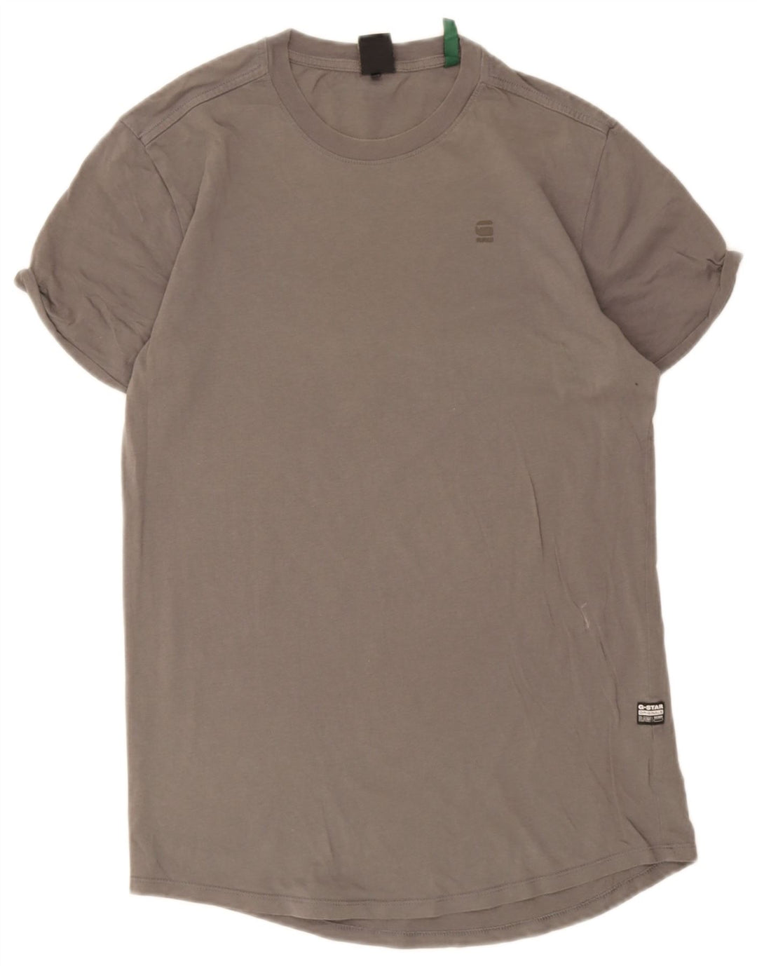 G-Star Mens T-Shirt Top Small Grey Cotton