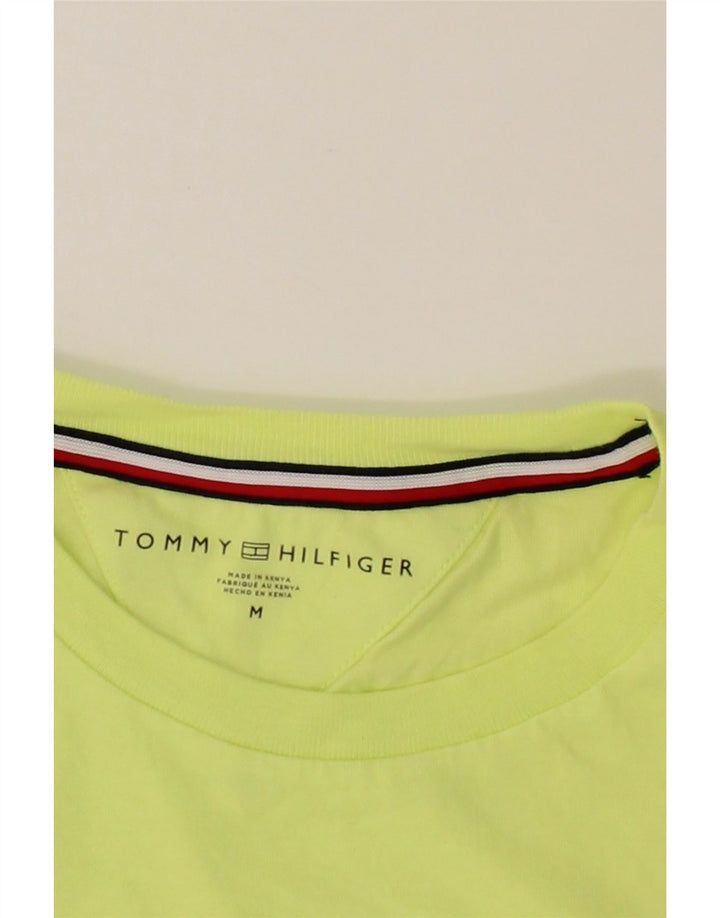 TOMMY HILFIGER Mens T-Shirt Top Medium Yellow Cotton Vintage Tommy Hilfiger and Second-Hand Tommy Hilfiger from Messina Hembry 