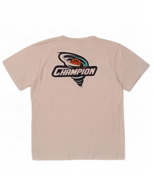 Champion Mens Graphic T-Shirt Top Large White