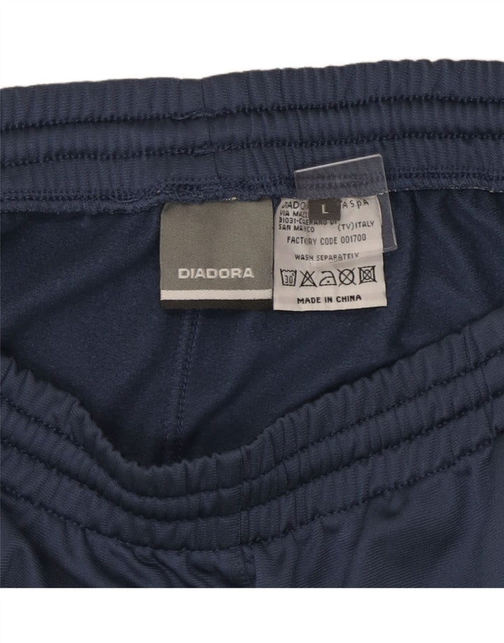 Pantaloni da tuta da uomo Diadora Joggers Large Blu Navy Poliestere