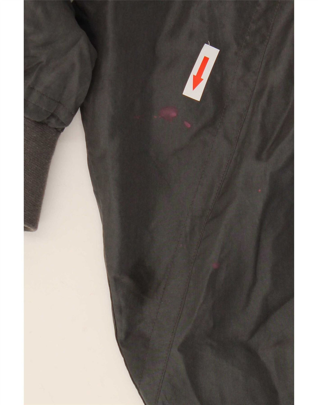 Vintage Mens Bomber Jacket UK 38 Medium Grey Silk