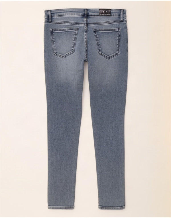 Jeans super skinny da donna Armani W29 L25 Blu