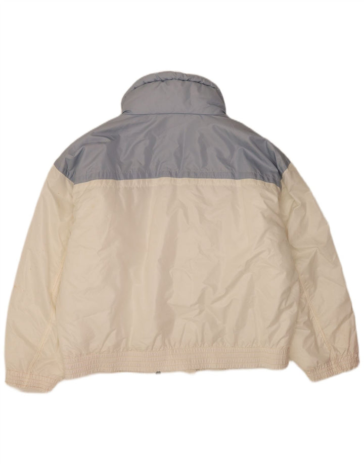 Luhta Herre Loose Fit Polstret Jakke UK 42 Large White Colourblock Polyester
