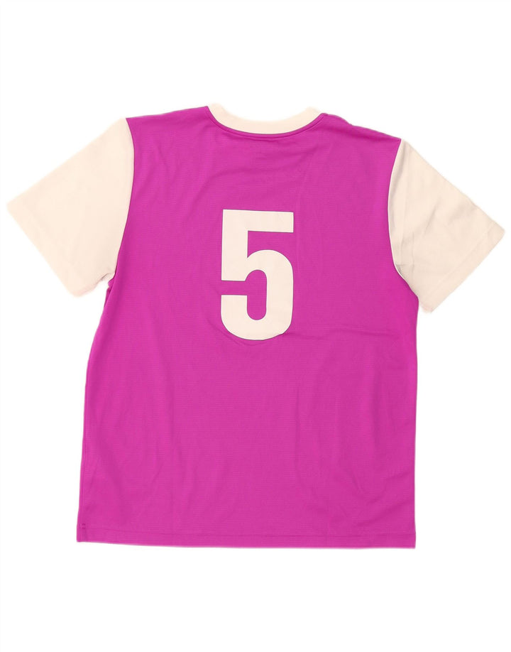 UMBRO Mens Graphic T-Shirt Top Medium Pink Colourblock Polyester