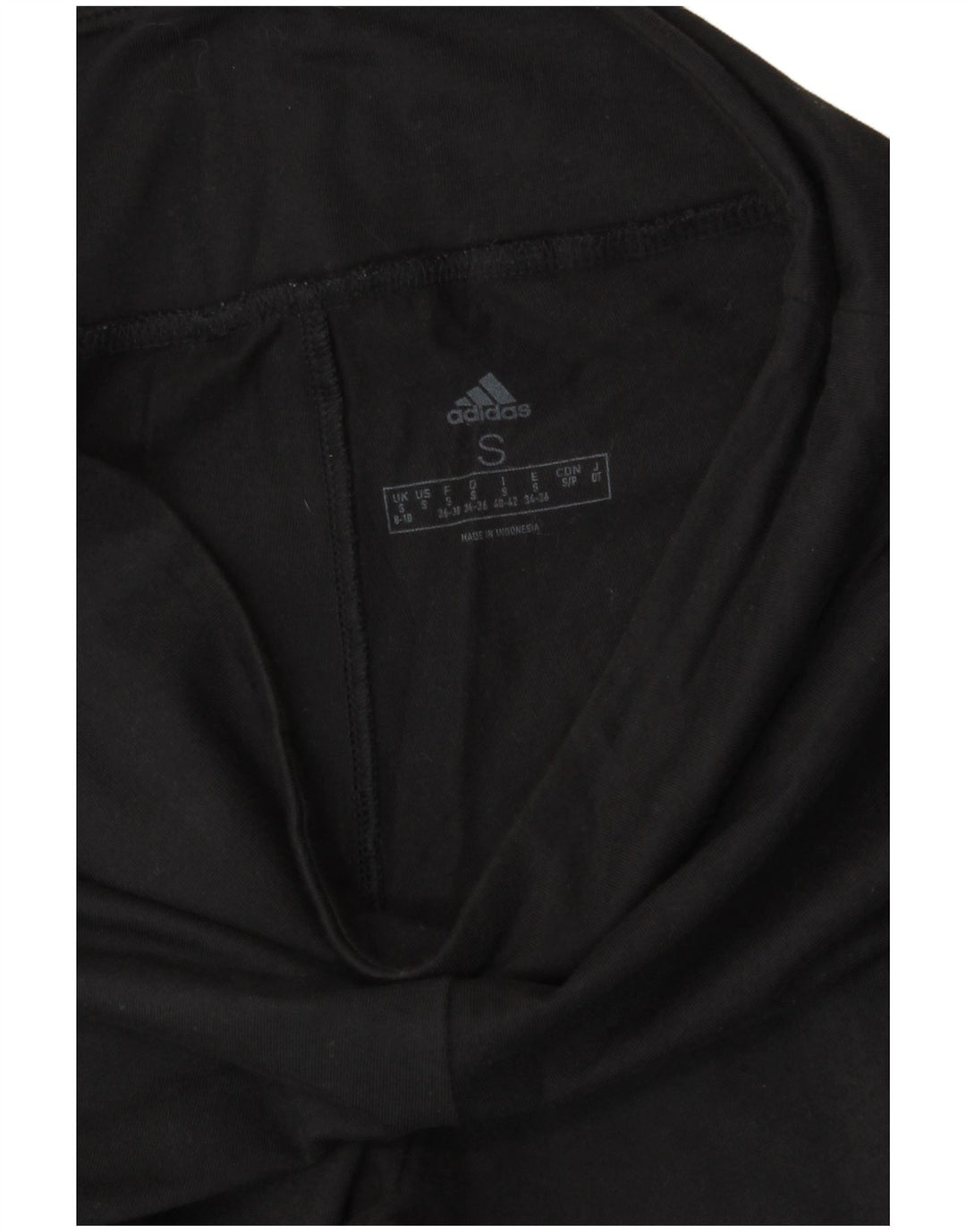 Adidas Womens Graphic Leggings UK 8/10 Small Black Polyester