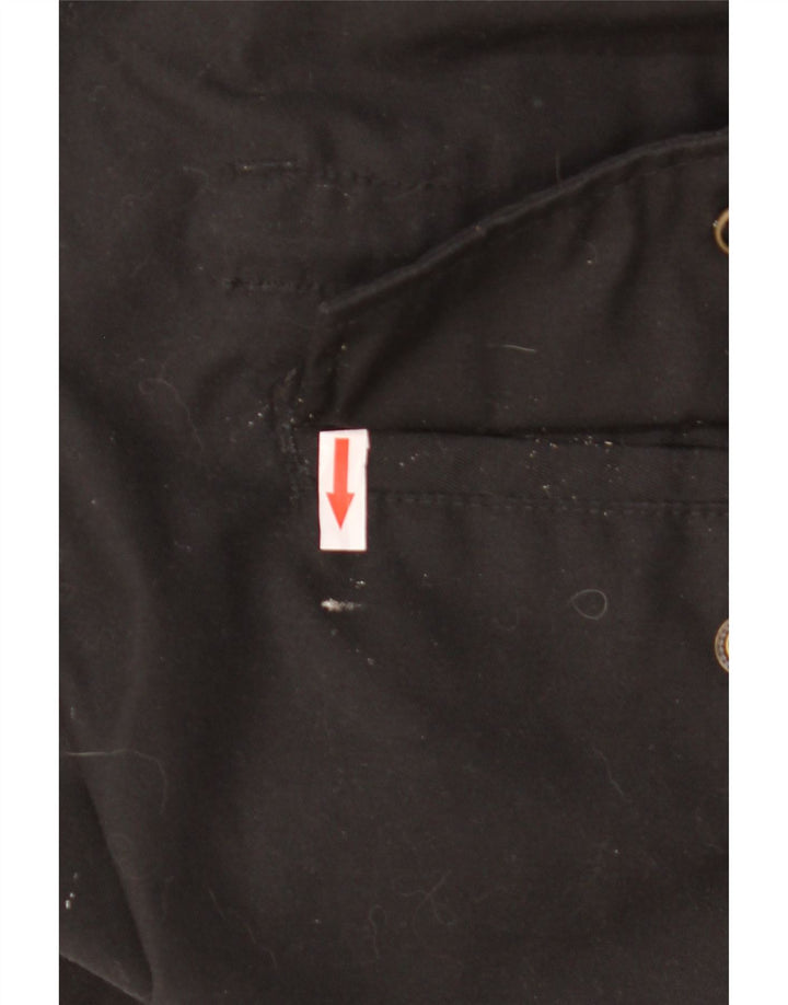 Brandit Mens Hooded Utility Jacket UK 40 Large Black Polyester