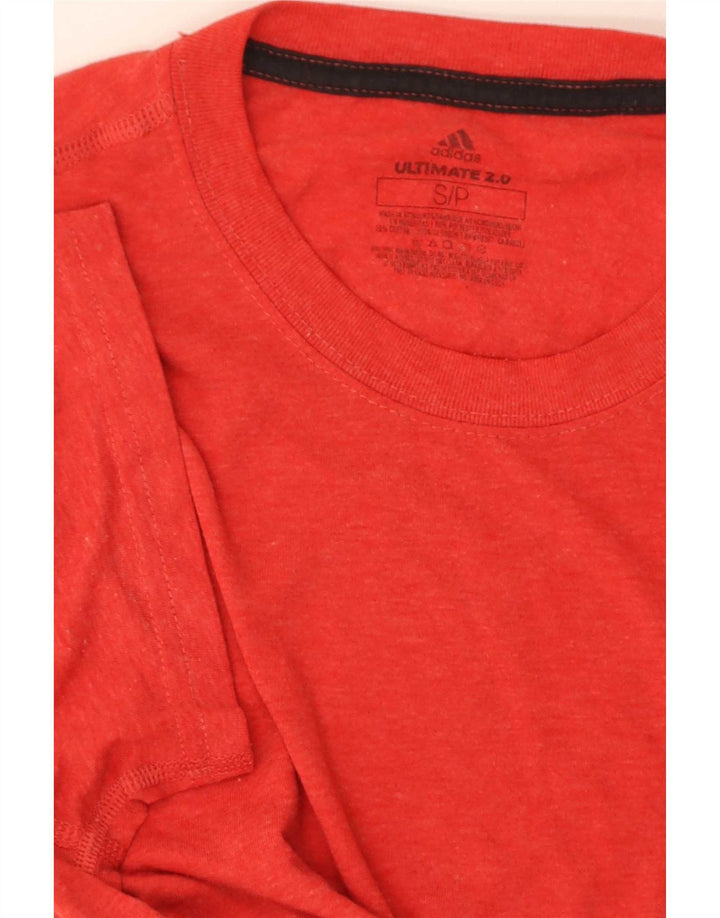 Adidas Camiseta Regular De Manga Corta Para Hombre Top Small Rojo Poliéster