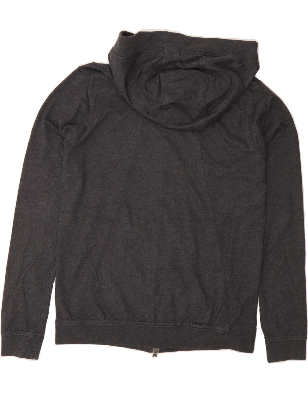 NIKE Womens Zip Hoodie Sweater UK 12 Medium Grey Polyester Vintage Nike and Second-Hand Nike from Messina Hembry 