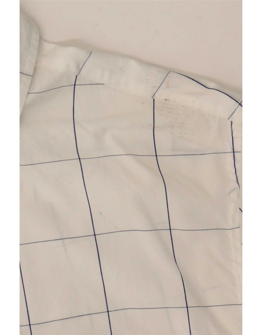 Tommy Hilfiger Mens Shirt Medium White Check Cotton