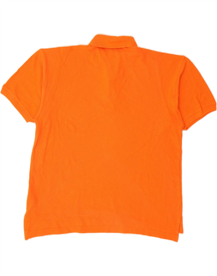 TOMMY HILFIGER Mens Polo Shirt Medium Orange Cotton Vintage Tommy Hilfiger and Second-Hand Tommy Hilfiger from Messina Hembry 