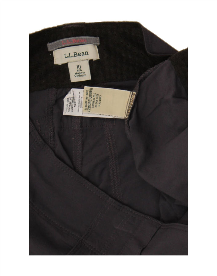 L.L.BEAN Womens Cargo Shorts US 10 Large W32  Grey Nylon Vintage L.L.Bean and Second-Hand L.L.Bean from Messina Hembry 
