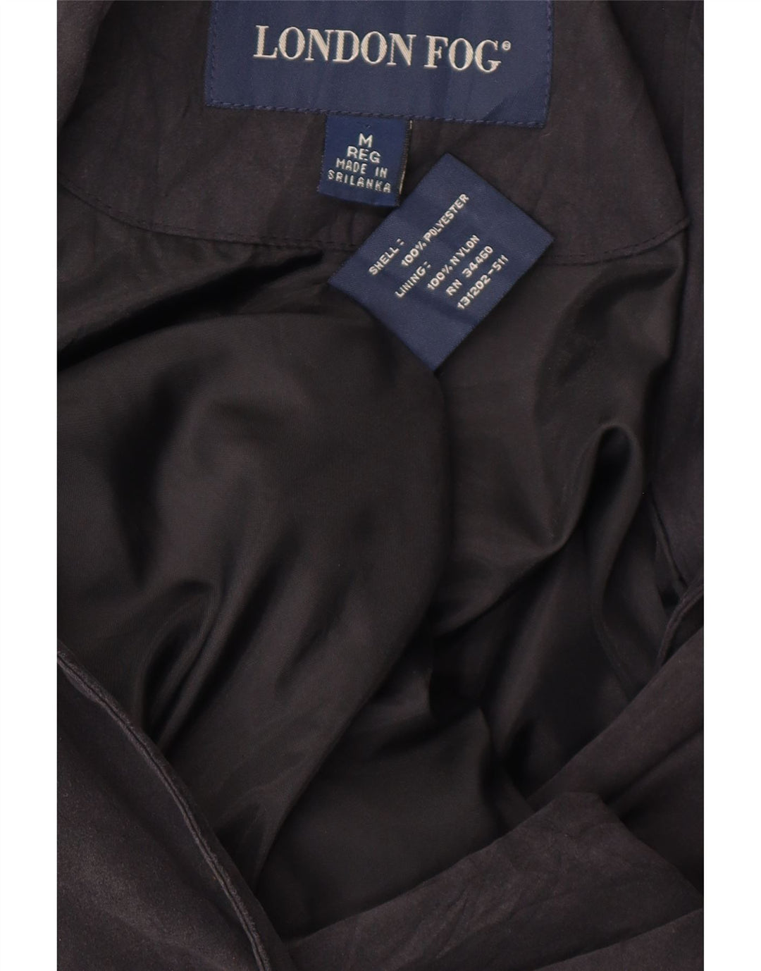 London Fog Womens Overcoat UK 14 Medium Black Polyester