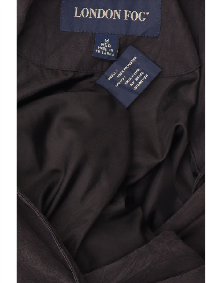 London Fog Womens Overcoat UK 14 Medium Black Polyester