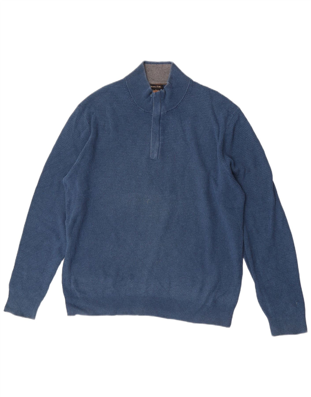 Maglione maglione da uomo con zip e collo Massimo Dutti XL blu