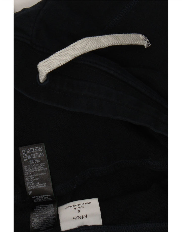 Marks & Spencer Mens Tracksuit Trousers Small  Navy Blue Cotton