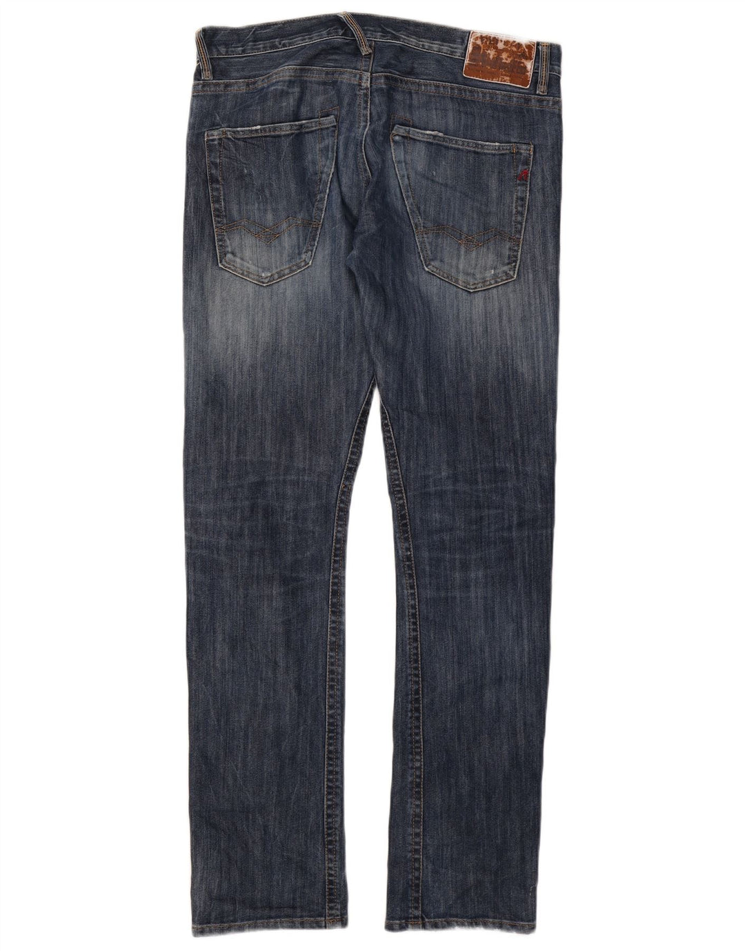 Replay Mens Slim Jeans W32 L32 Blue Cotton