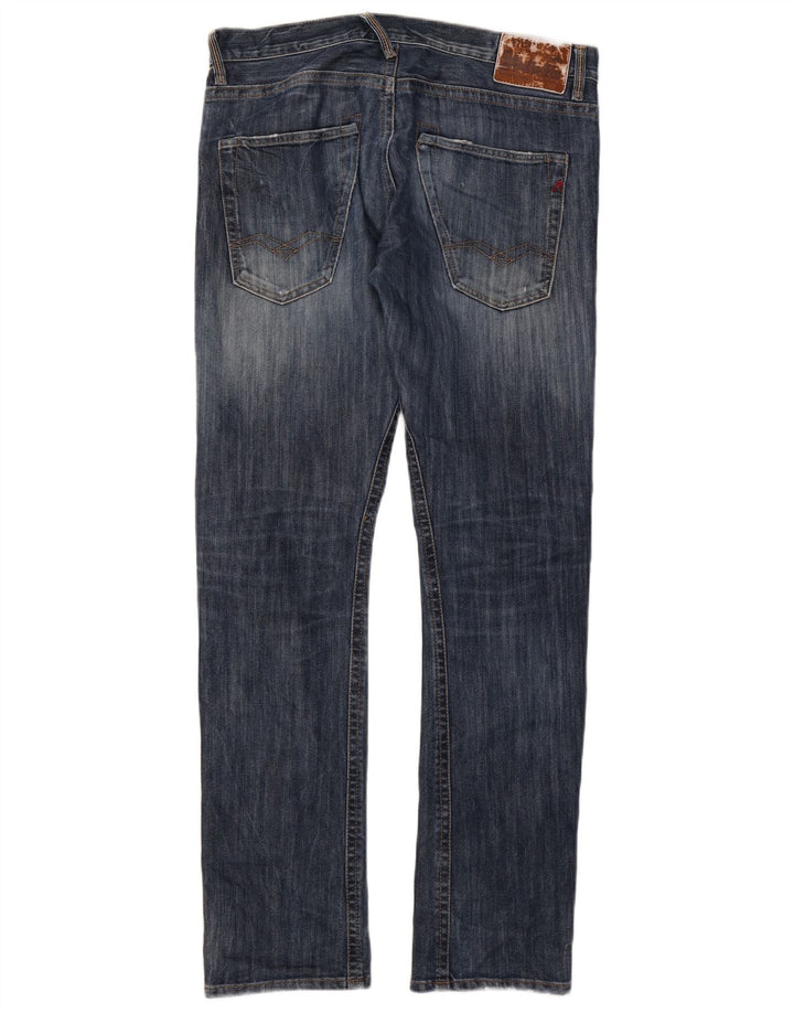 Replay Mens Slim Jeans W32 L32 Blue Cotton